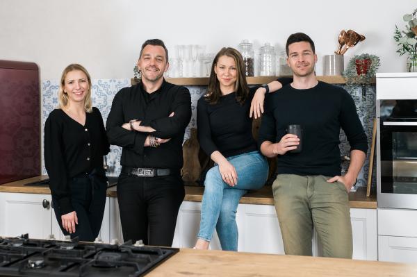 Od lewej Eva Metez Head of Operations Jure Ozimek Sales Manager Valentina Metez CEO founder Karlo Reisner CPO founder